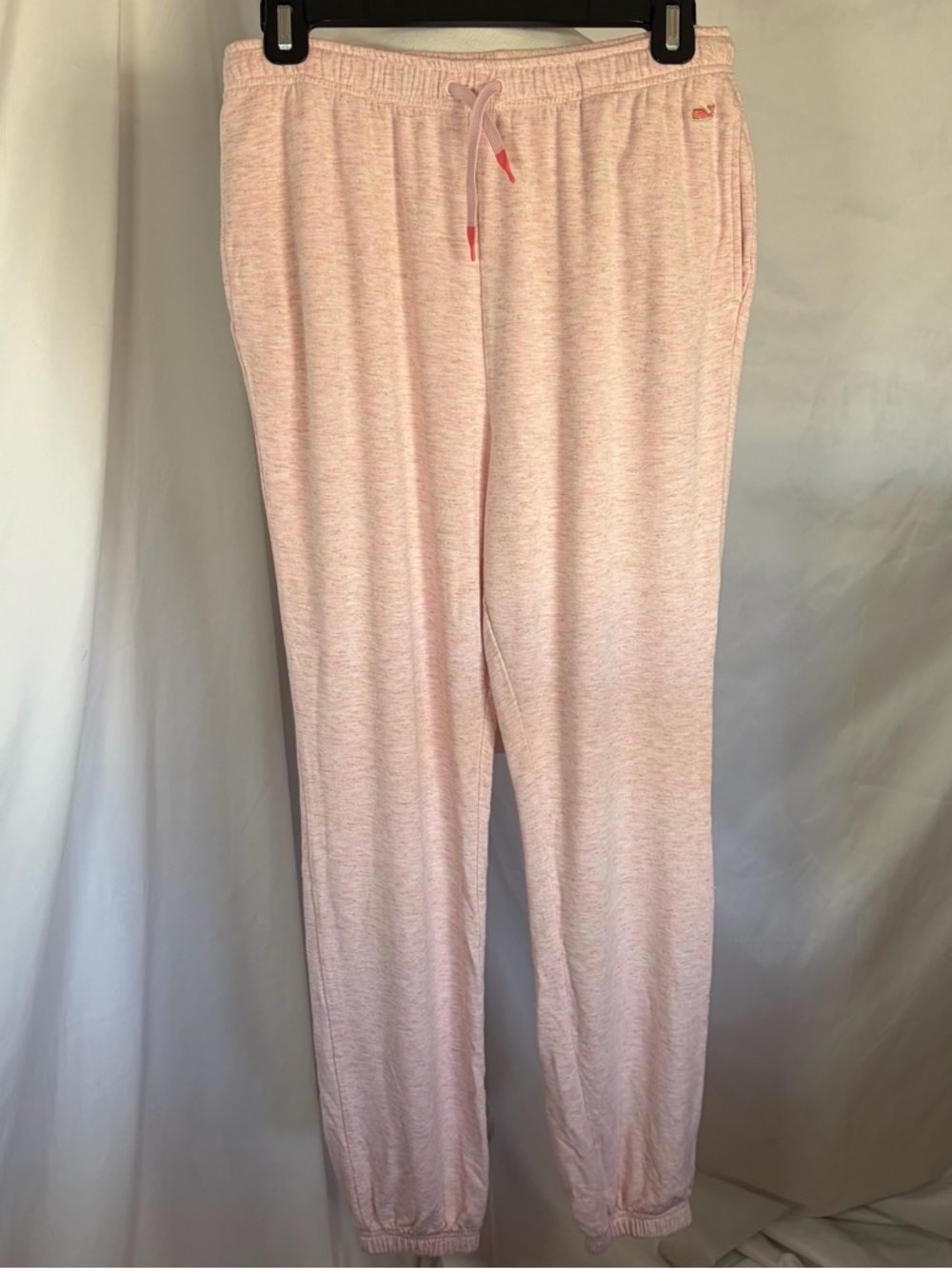 Vineyard Vines Women’s Soft Knit Joggers Heathered Light Pink & Gold‎ flecks XL